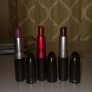 Mac lipstick bundle for $25. . . worn only twice